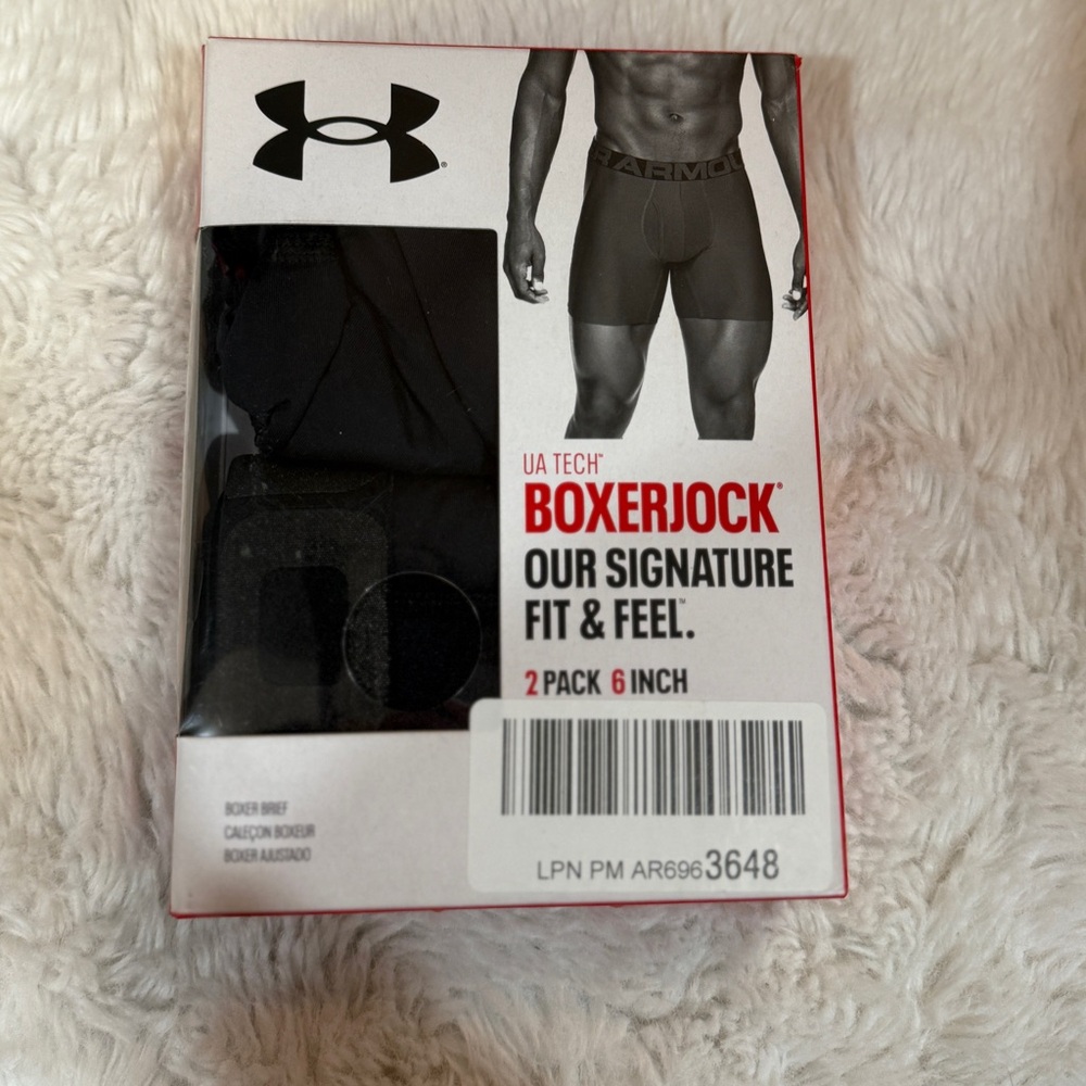 NWT-In Box Under Armour UA Tech Boxerjock Brief 2 Pack - Picture 2 of 4